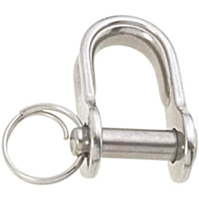 Viadana D-Shackle 3/16" Pin With Split Ring.