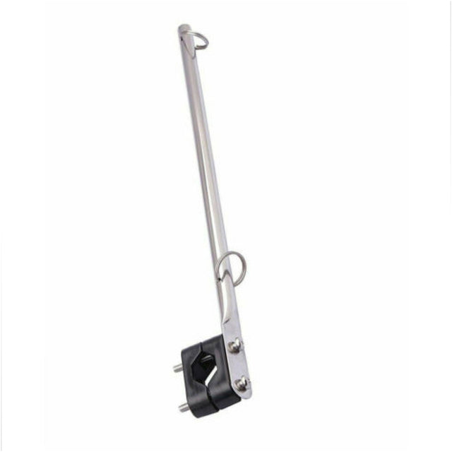 Ss Rail Mount Flag Pole 7/8 - 1 Rail.