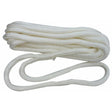 Braided Nylon Dock Line with eye-3/4" x 25' white