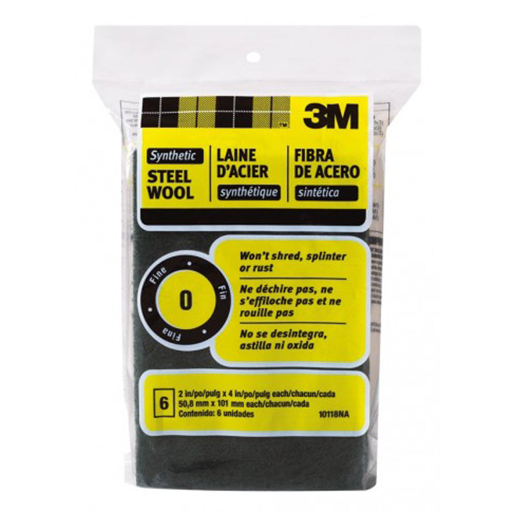 3M 10118 Synthetic Steel Wool Pad - #0 Fine
