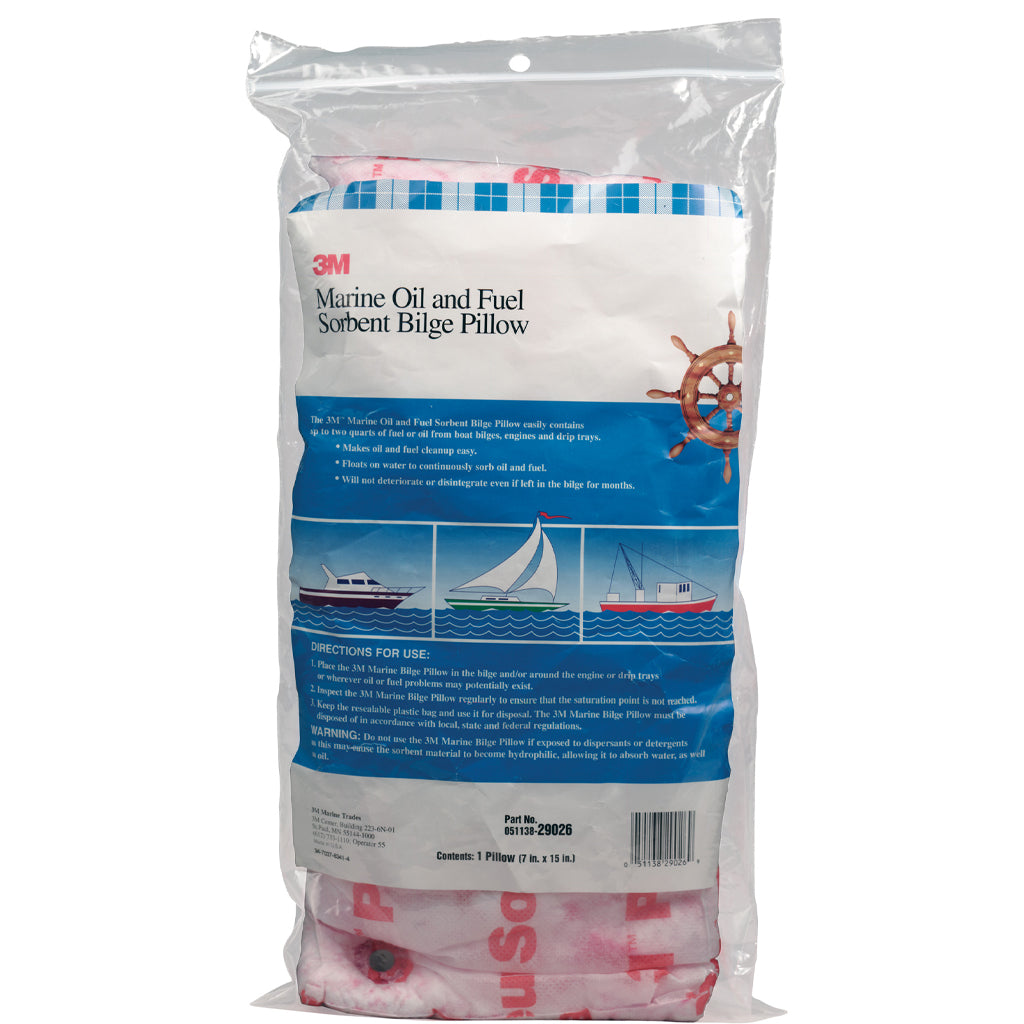 3M 29026 Marine Oil & Fuel Absorbent Pillow