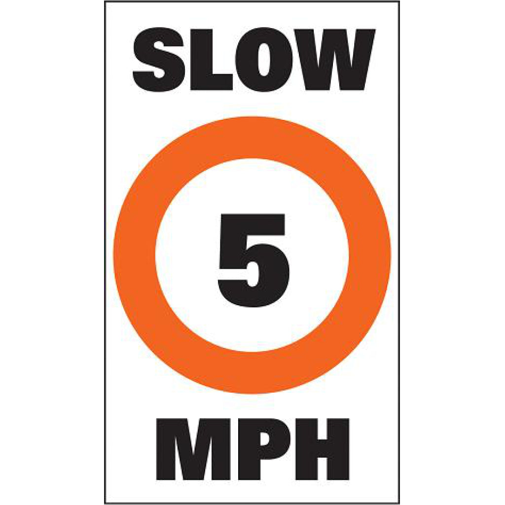 Taylor Slow 5mph Label Pair