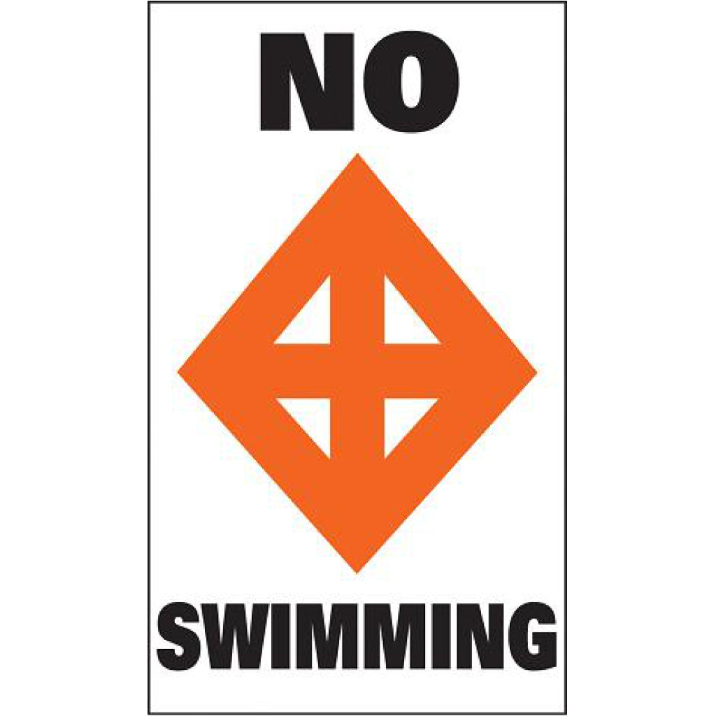 Taylor No Swimming Label - pair