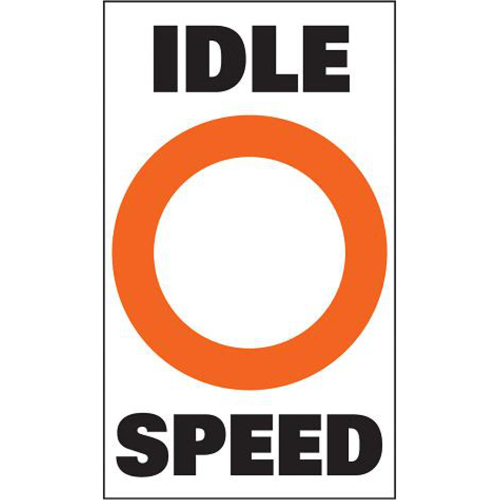 Taylor Idle Speed Label - pair