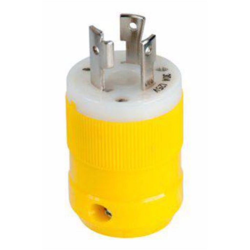 Marinco 15A Yellow Locking Plug