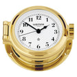 4" Arabic Numerals Clock Brass Porthole