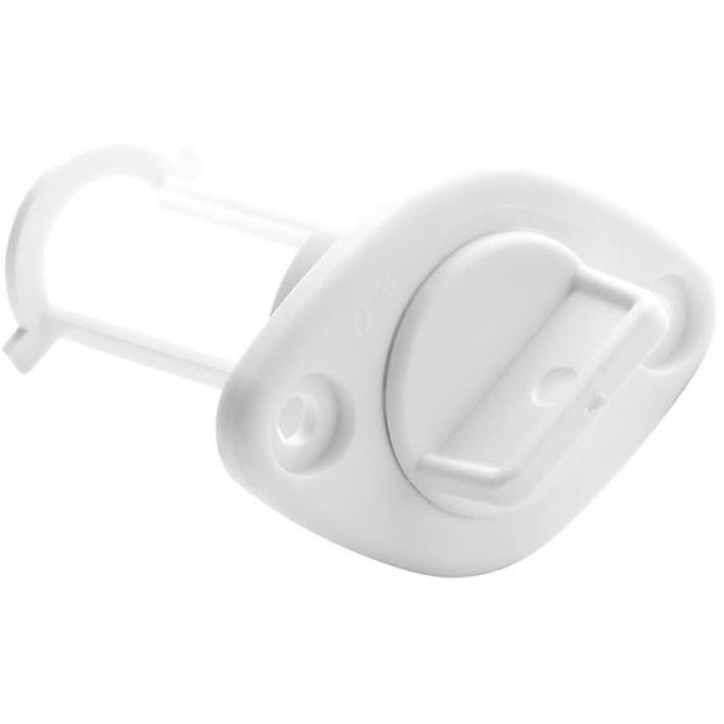 Nylon Drain Plug White Plug, White Base.