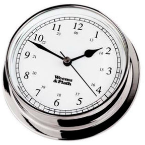 Weems And Plath Chrome Endurance 125 Quartz Clock.