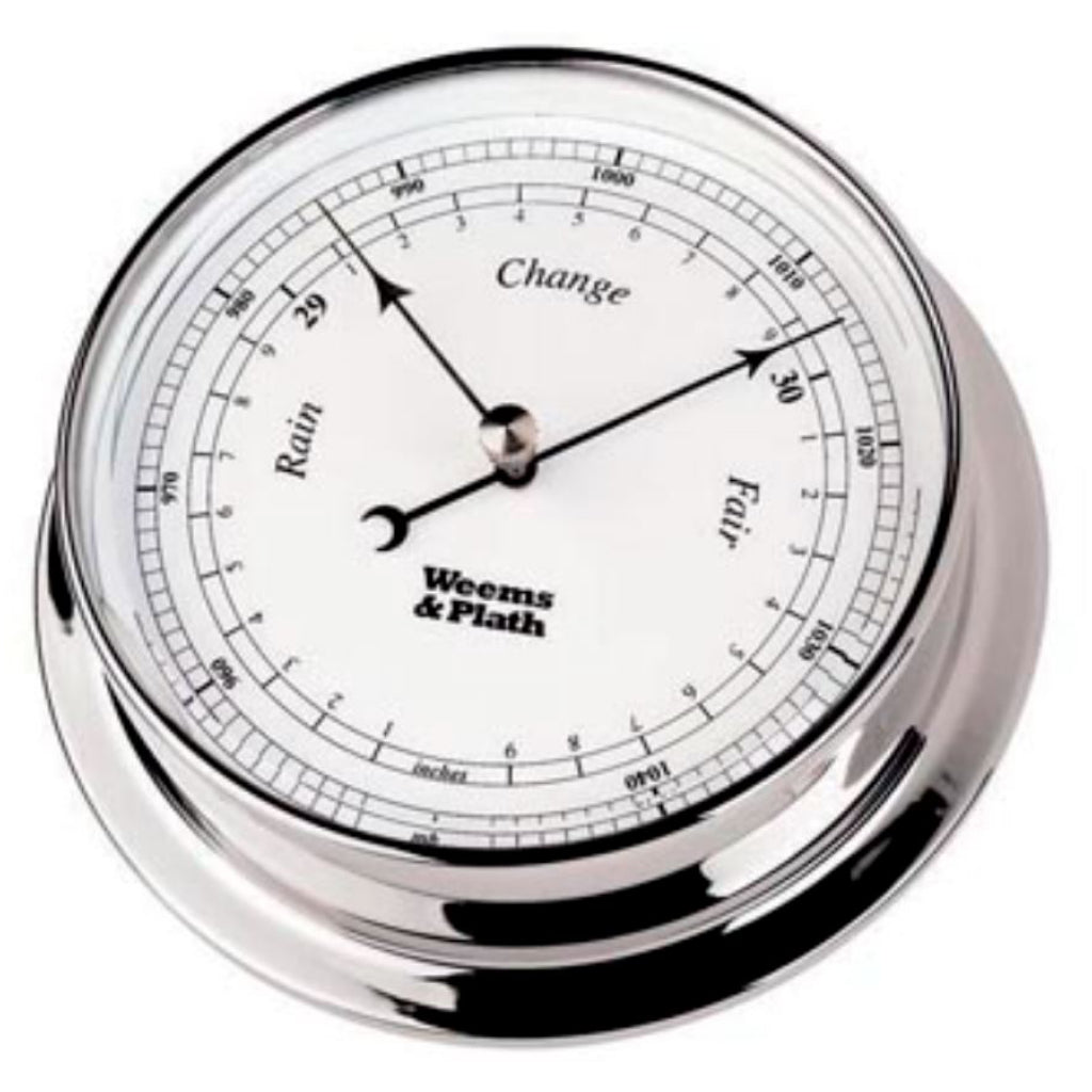 Weems And Plath Chrome Endurance 125 Barometer.