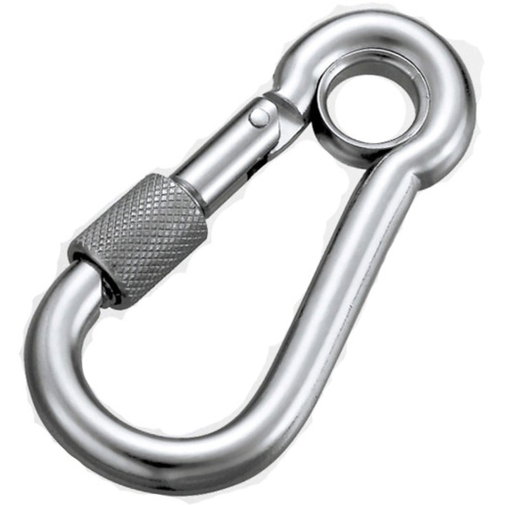 KIMISS Duty 304 Stainless Steel Swivel Ring Snap Rolling Shackle Device(6mm)