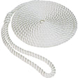 Twisted Nylon Dock Line w/Eye, 5/8" x 25', White