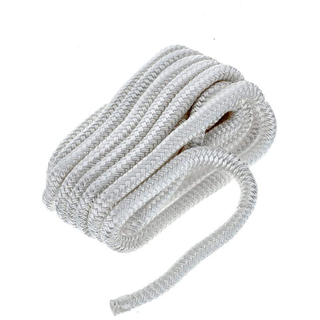 Braided Nylon Dock Line w/Eye, 5/8" x 30', White
