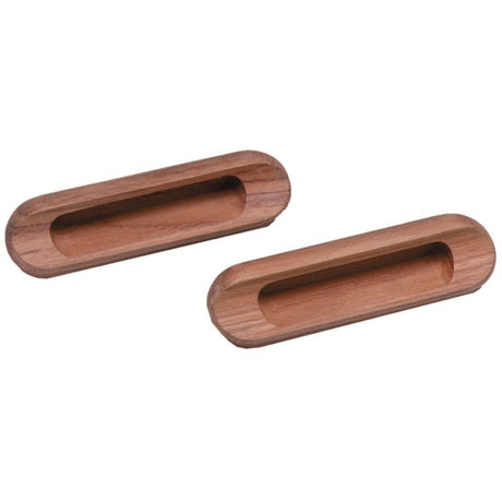 Oblong Teak Drawer Pull.