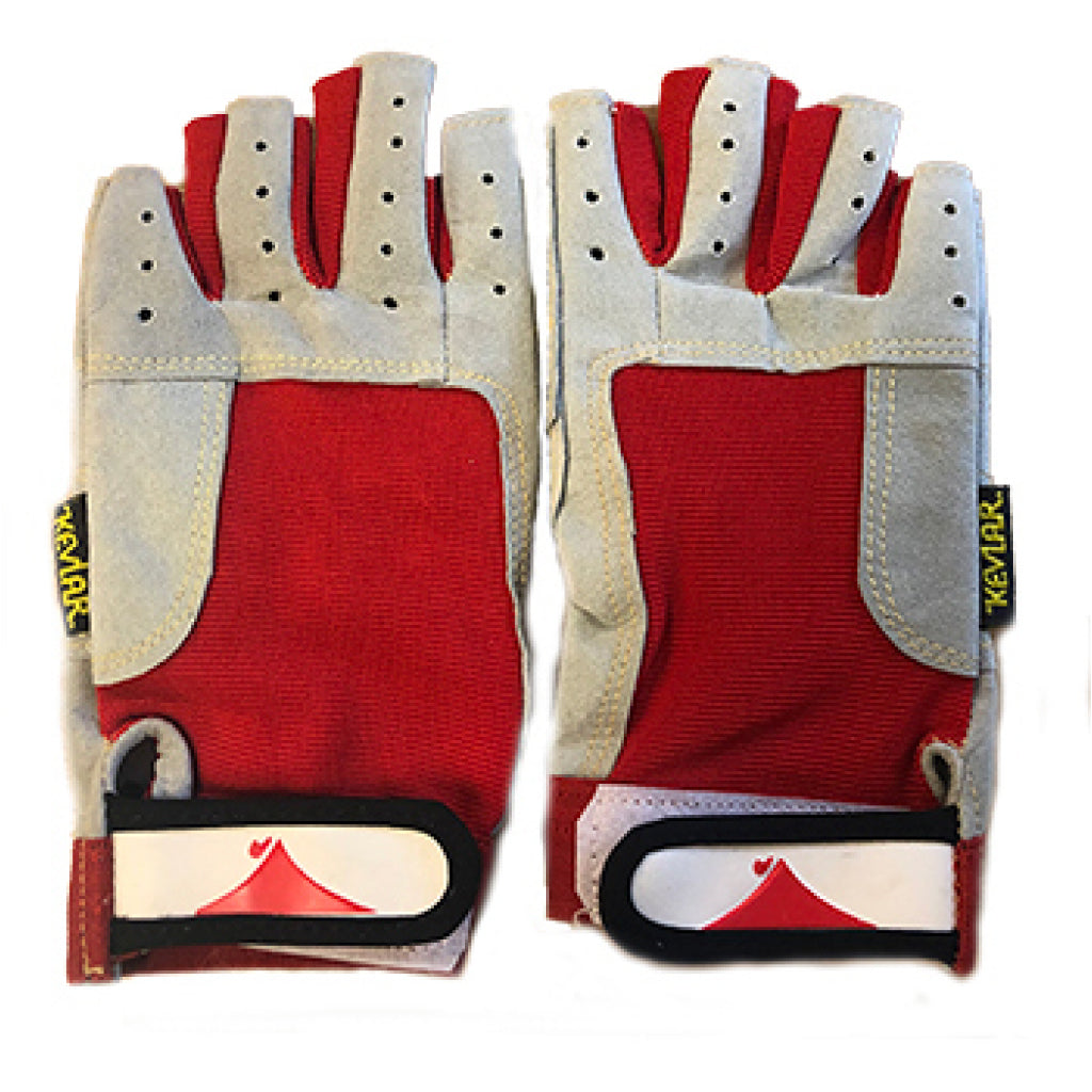 Large 5-Finger Cut Kevlar Sailing Gloves.