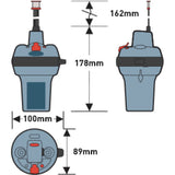 Diagram Of Ocean Signal Epirb1 Pro-Automatic Release Housing.