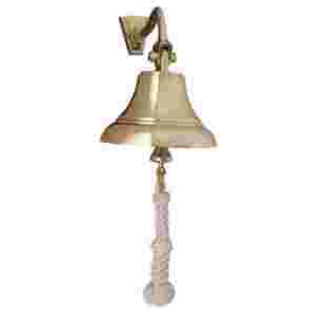 Weems And Plath 7" Brass Bell - with lanyard