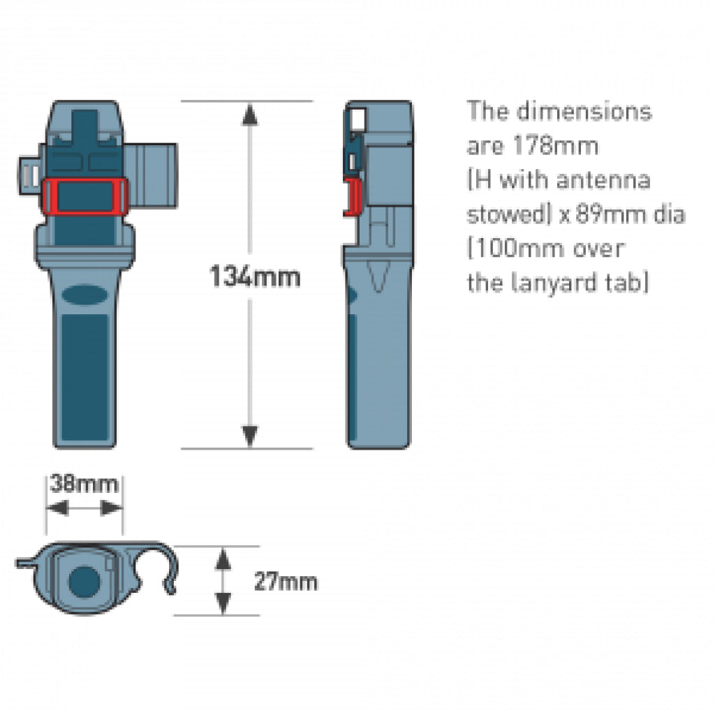 Diagram Of Ocean Signal Rescueme Mob1 - Ais Integrated Dsc.
