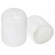 Soft Vinyl Tube End - 7/8" White