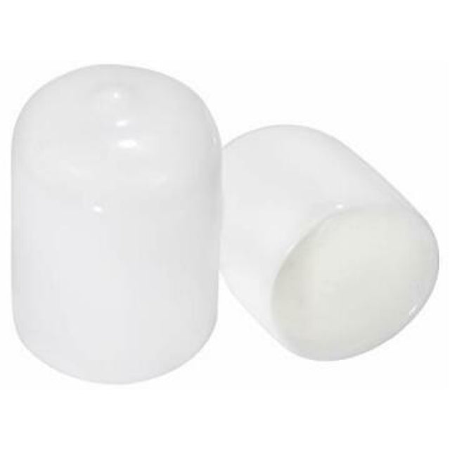Soft Vinyl Tube End - 7/8" White