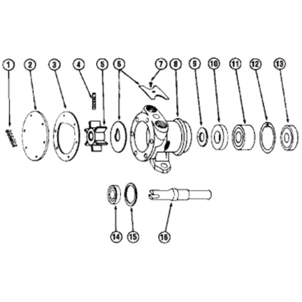 Jabsco Minor Nitrile Service Kit