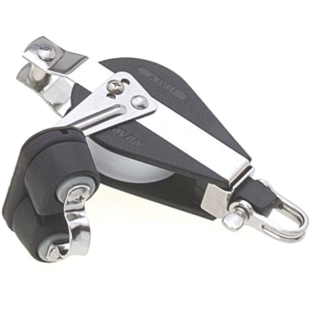 Viadana Single Block W/Cam Cleat&Becket 7/16" Line.