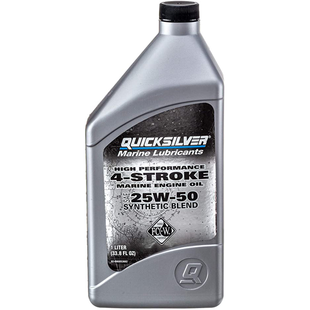 Quicksilver Synthetic 4-Stroke 25W-50 Outboard Oil – Rigging Shoppe