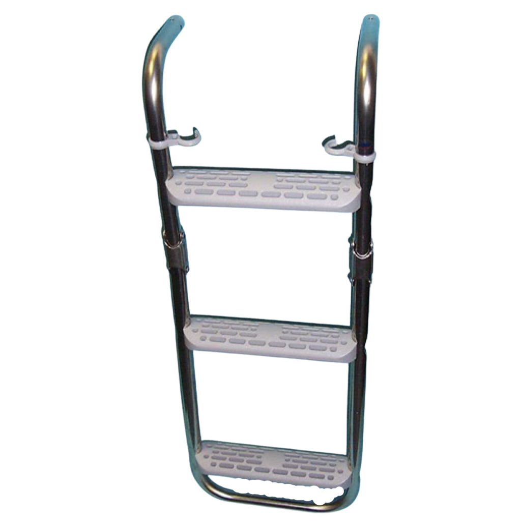 3 step stainless steel folding ladder
