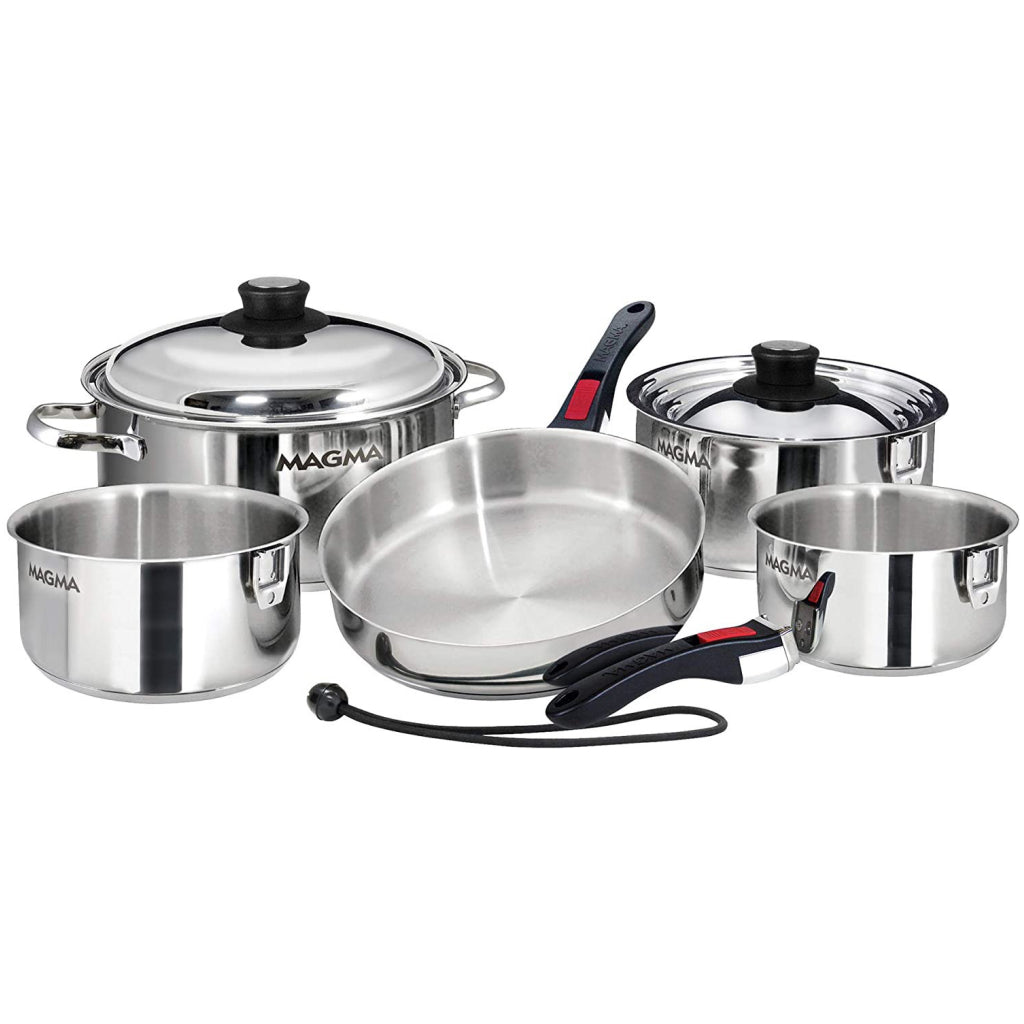 10pc Stainless Steel Nestable Induction Cookware.
