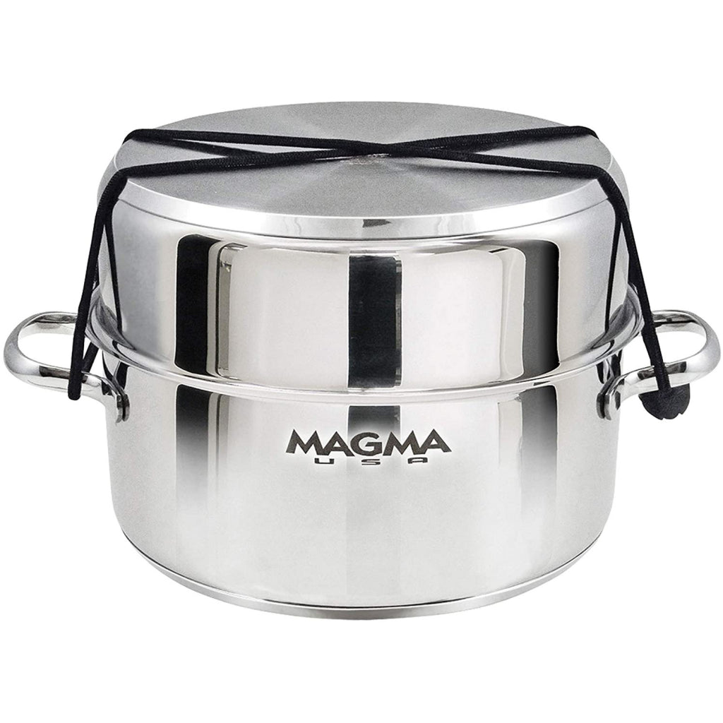 Closed Pot Of Magma 7pc Stainless Steel Induction Pot Set.