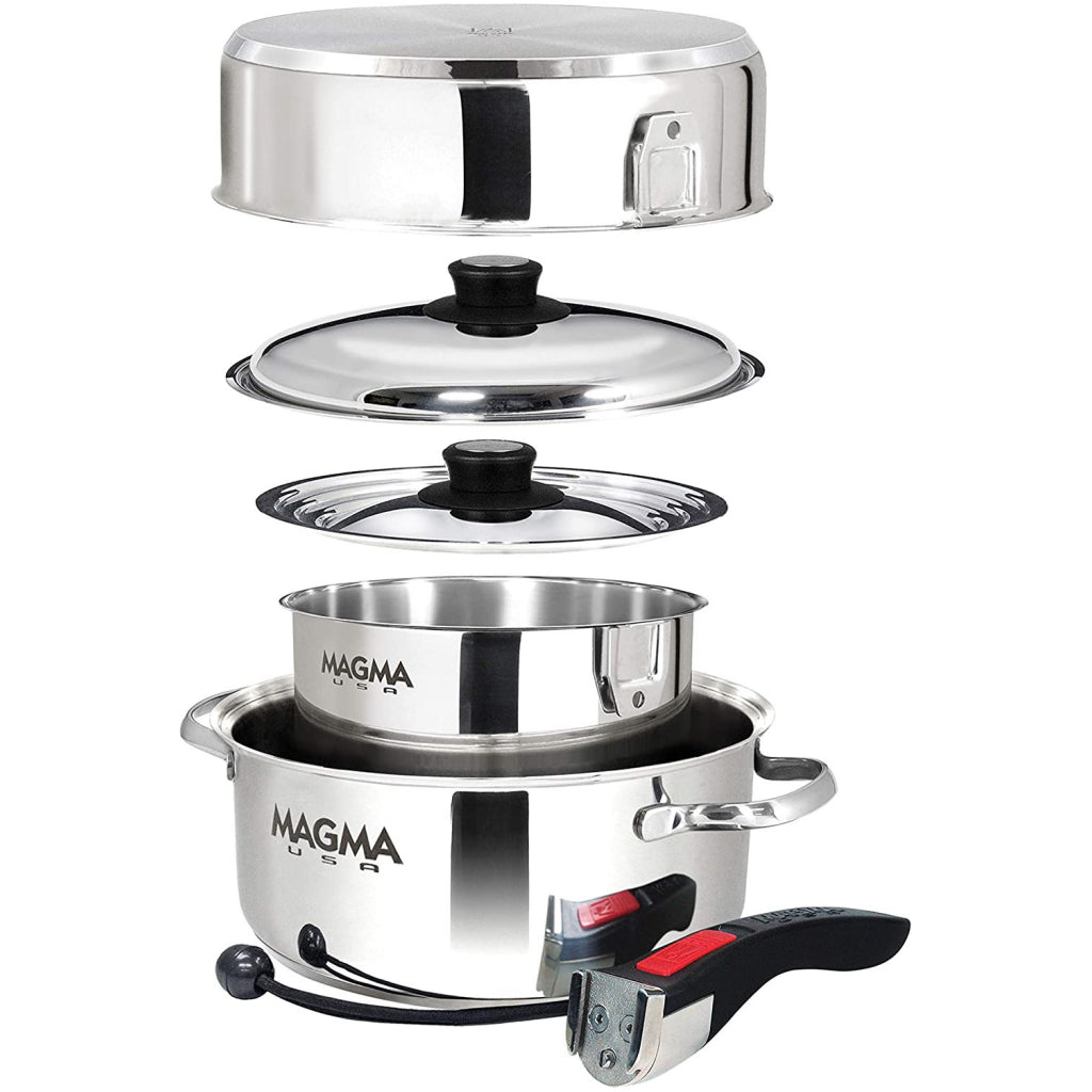 Magma 7pc Stainless Steel Induction Pot Set.