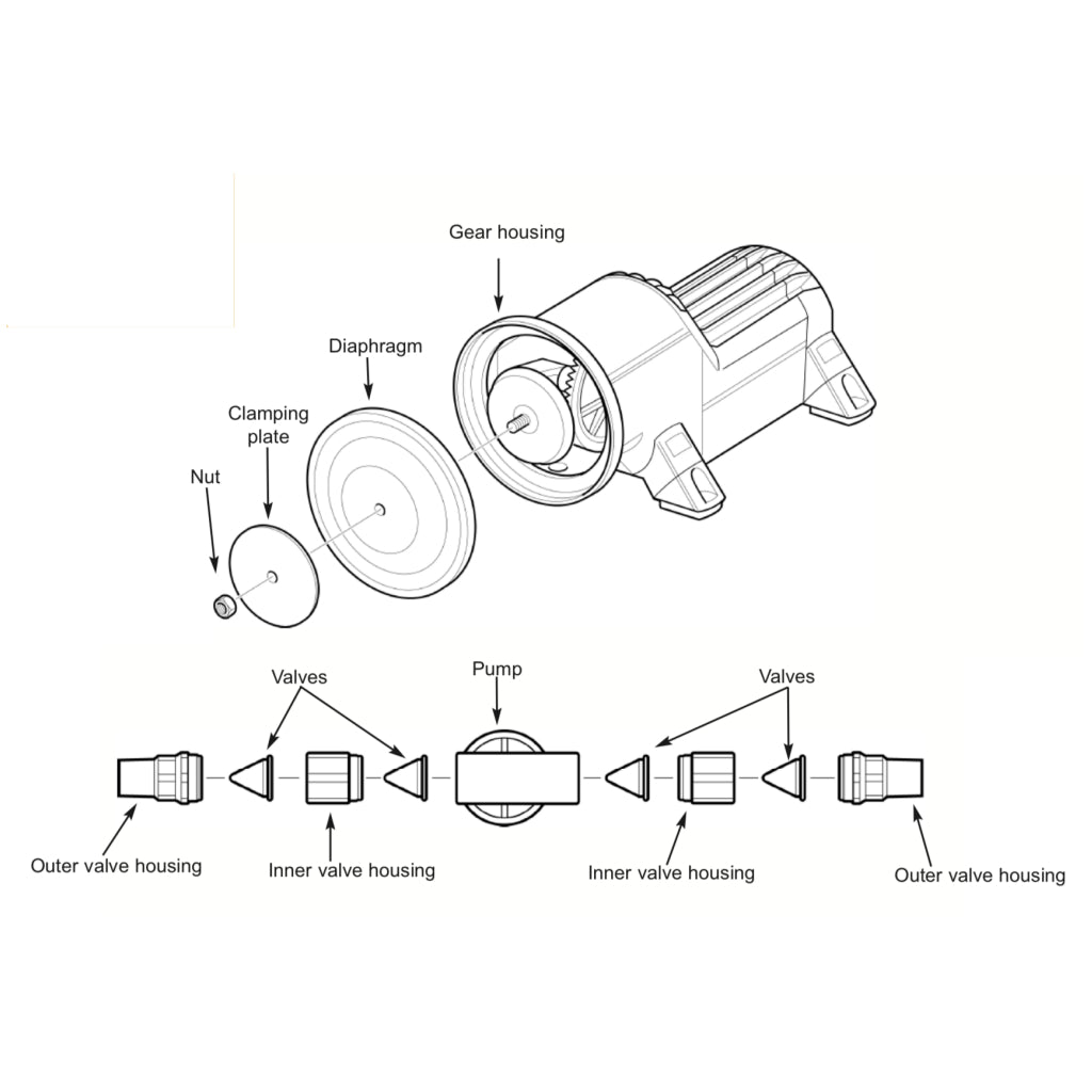 Whale Gulper Toilet Pump Service Kit