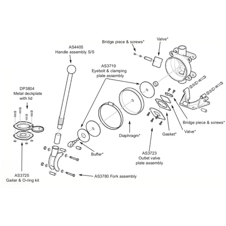 Whale Gusher 10 Neoprene Pump Service Kit