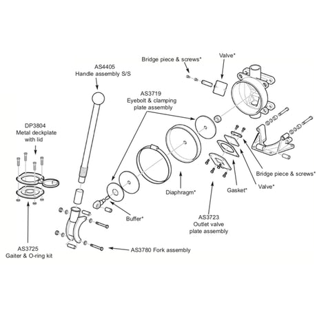 Whale Gusher Nitrile 10 Pump Service Kit