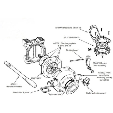 Whale Mk 5 Bilge Pump Service Kit