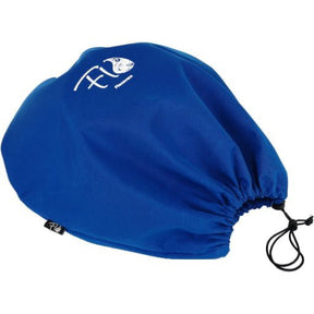 Round large pacific blue Flocovers BBQ cover