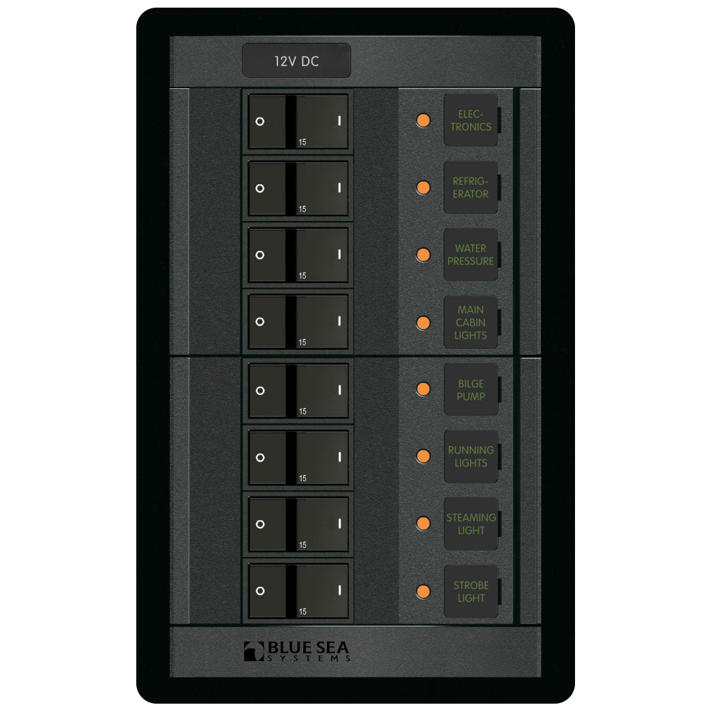 Blue Sea 12 Volt DC 8 Pos. Panel