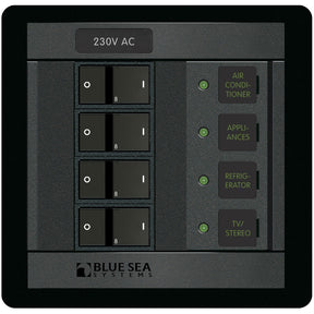 Blue Sea 230V AC 4 Pos. Panel