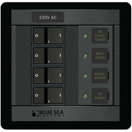 Blue Sea 230V AC 4 Pos. Panel