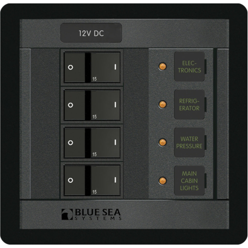 Blue Sea 360 12V 4 Position Panel