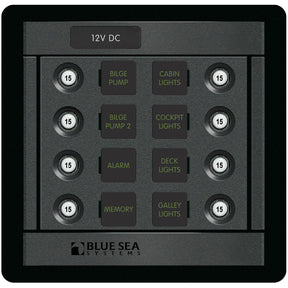 Blue Sea DC 8 Pos. CLB Square Panel