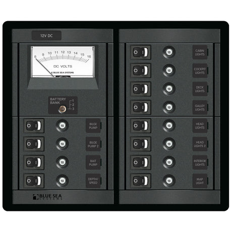 Blue Sea 12 Pos. Switch CLB Panel 