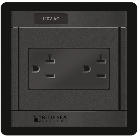 Blue Sea 120V 360 Panel AC Dual Outlet 