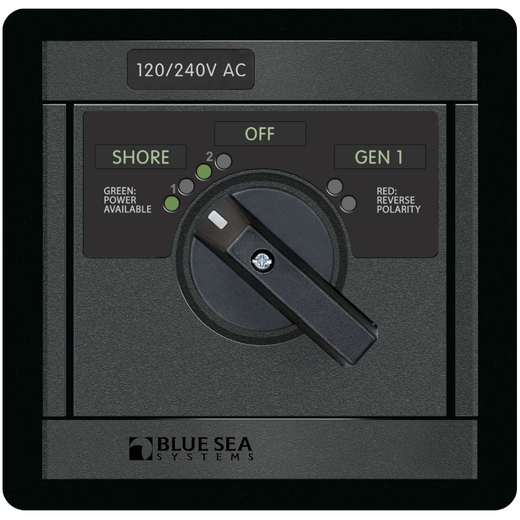 Blue Sea 65A 2 Source AC Rotary Panel
