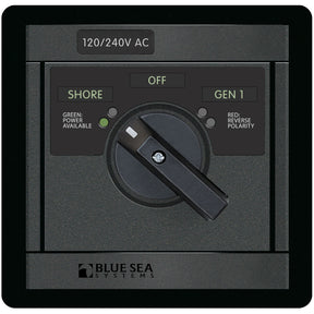 Blue Sea 2 Source 120/240V AC Rotary Panel