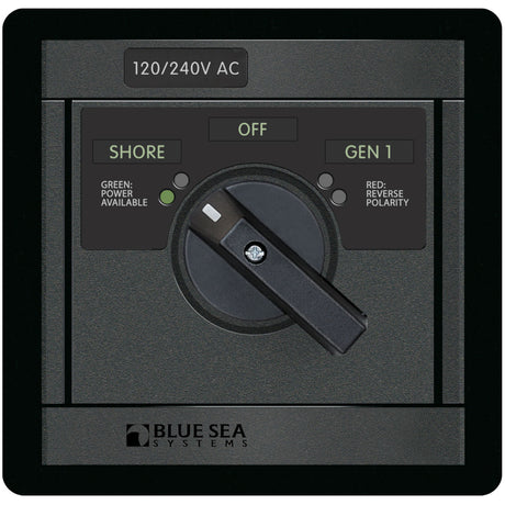 Blue Sea 2 Source 120/240V AC Rotary Panel