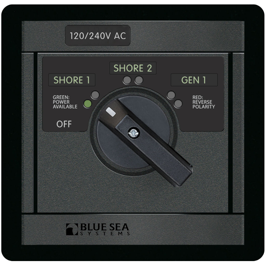 Blue Sea 65A 3 Source AC Rotary Panel
