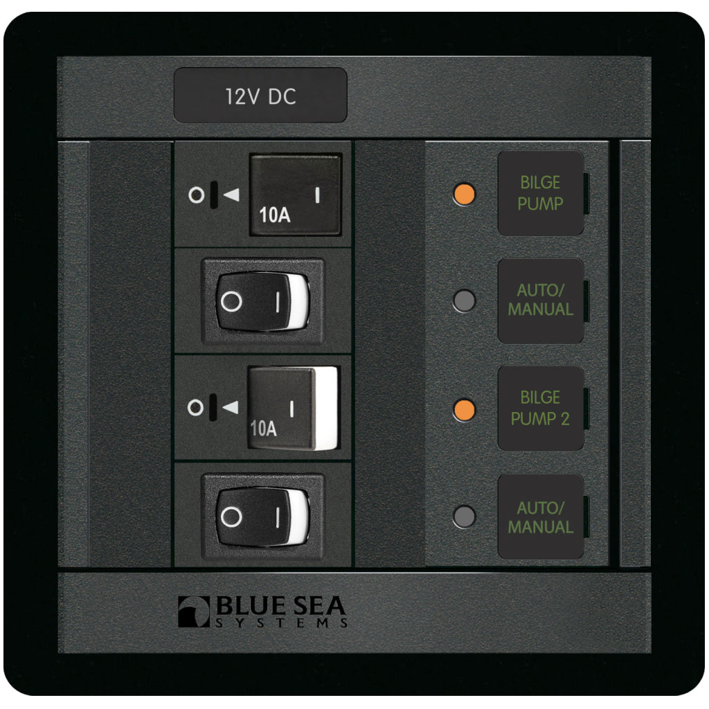 Blue Sea Dual Bilge Pump Control Panel
