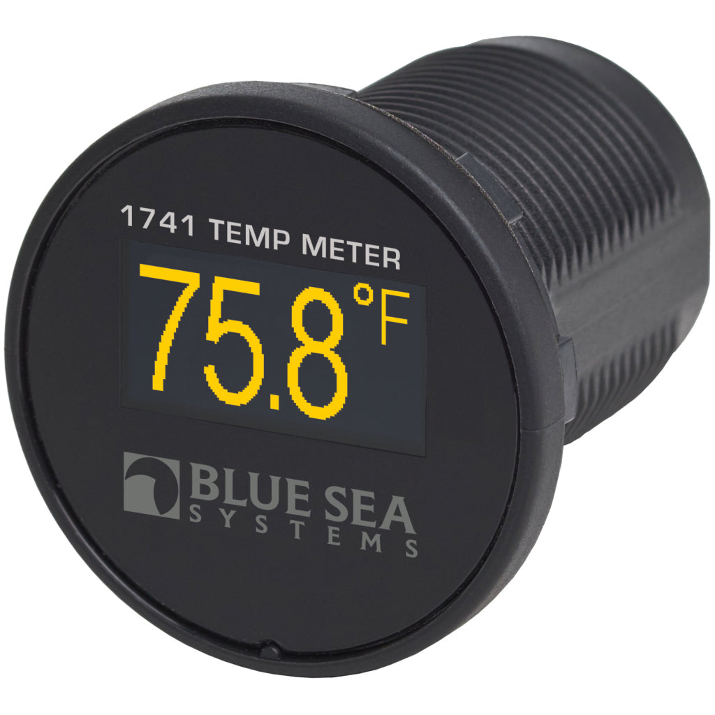 Blue Sea Yellow Mini OLED Temperature Monitor
