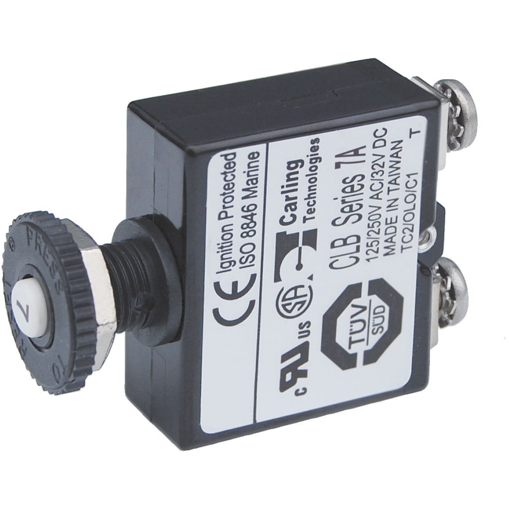 Blue Sea Push Button Circuit Breaker - 7A