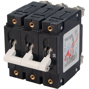 Blue Sea 50A 3 Pole Circuit Breaker 